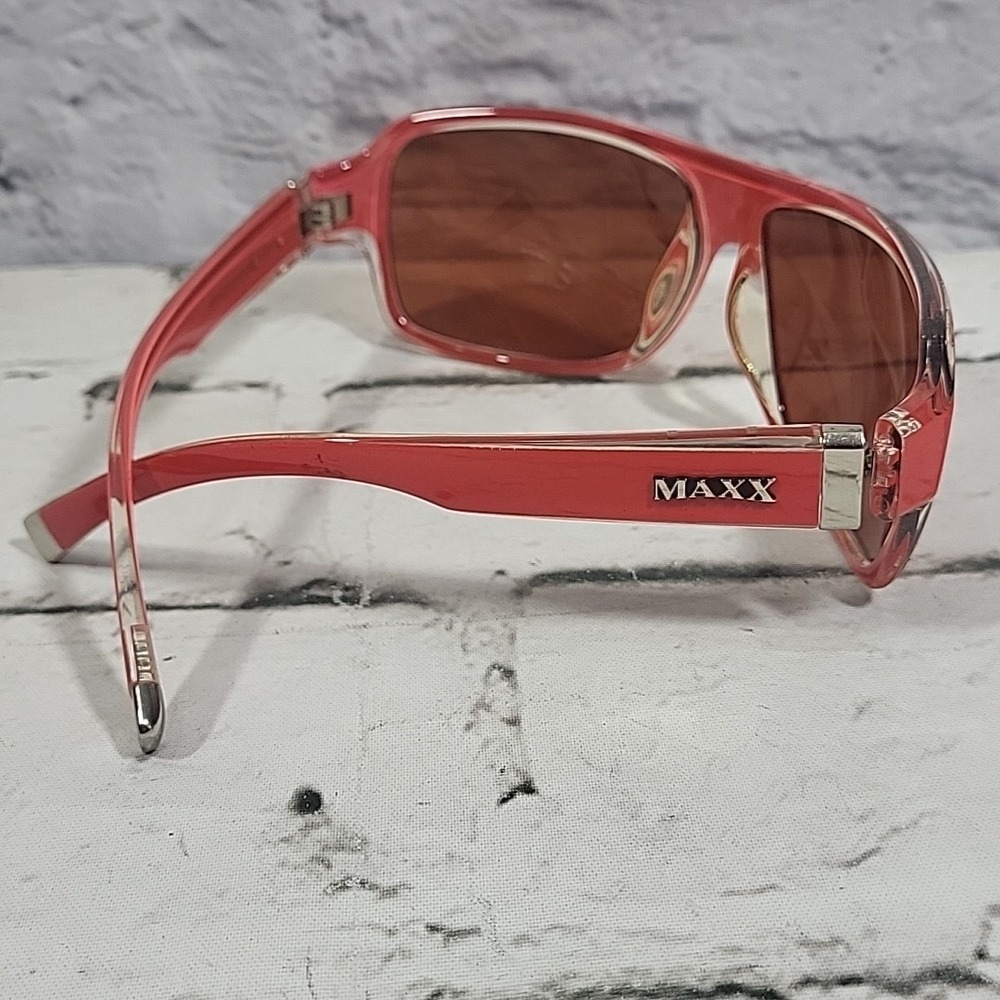 MAXX Retro 2.0 Sol 889 Specs Wraparound Sports Sunglasses Frames In Red - Picture 5 of 7